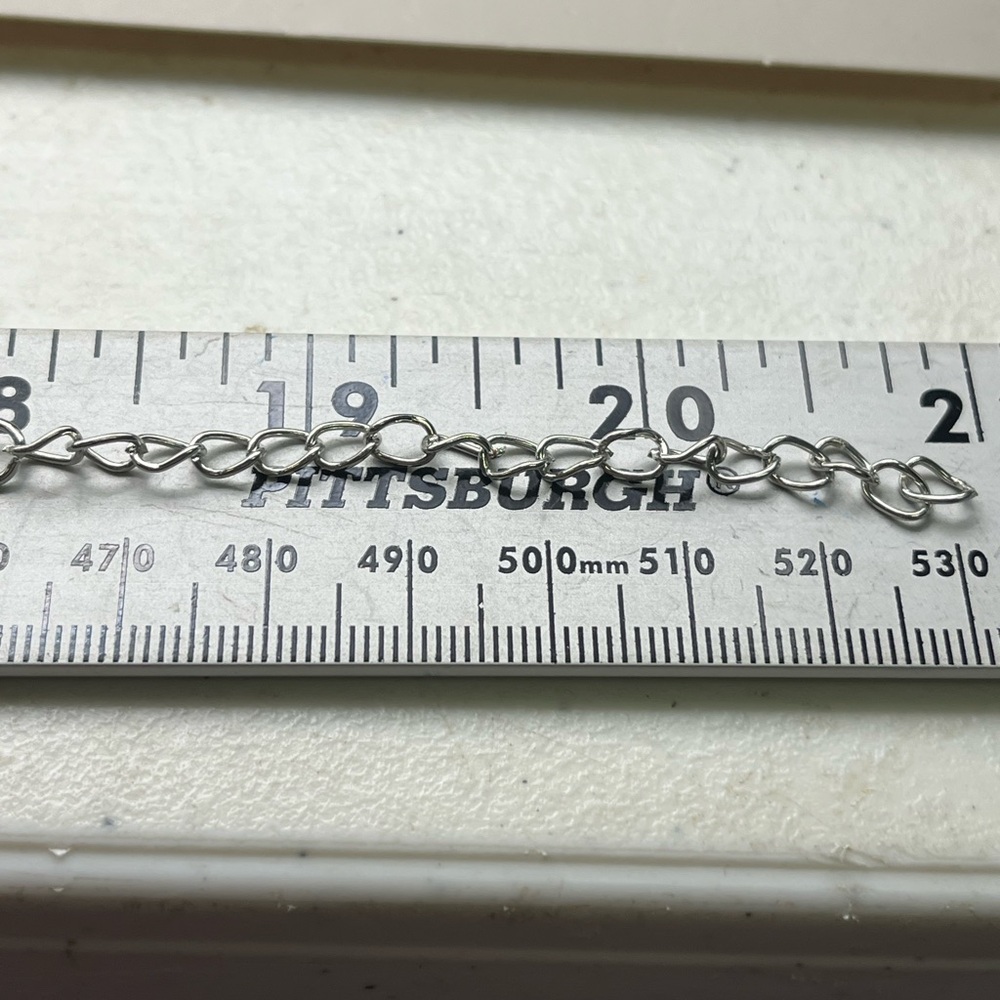 Silver and Green Chevron Necklace and Earring Set - Picture 4 of 4